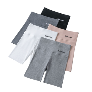 纯棉打底裤女外穿夏季薄款安全裤防走光无痕高腰三分瑜伽骑行短裤