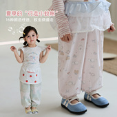 大小卷女童防蚊裤 夏季 儿童休闲裤 轻薄裤 2件 宝宝夏装 子 50元