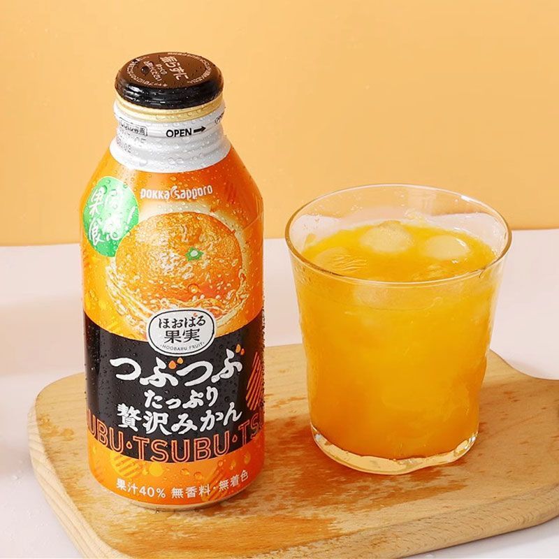 日本进口百佳橙汁柑橘汁果肉果汁图片