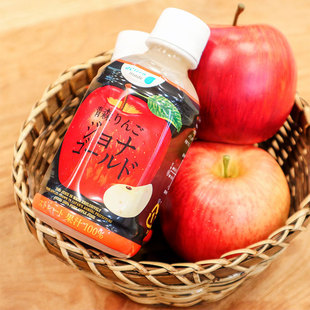 日本进口青森县产100%苹果汁原汁纯果汁旬王林Sunpack果汁
