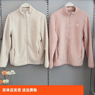 香蜜闺秀25427006情侣款 抓绒拉链外衣添加远红外7A抗菌纯色可外穿