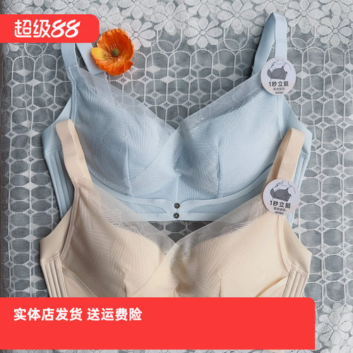 香蜜闺秀四排扣B杯中厚杯健康棉24112080无钢圈调整文胸立挺塑形