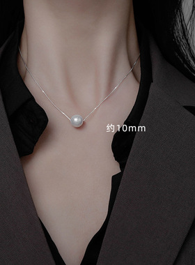 女珍珠项链简约百搭锁骨链