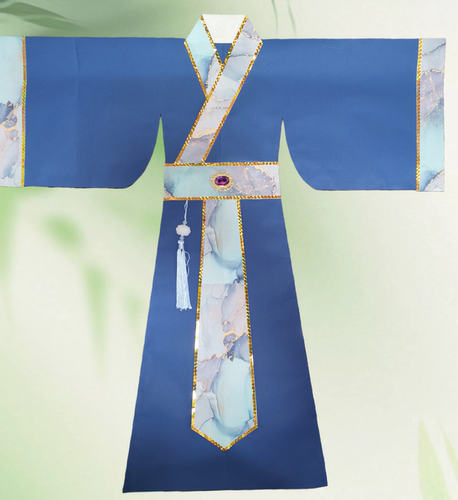 新款手工神仙法衣道袍交领宽袖胡三太爷太上老君神明通用纸衣服