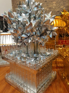 金色银色摇钱树手工半成品含胶枪胶棒送制作视频发财树手工diy