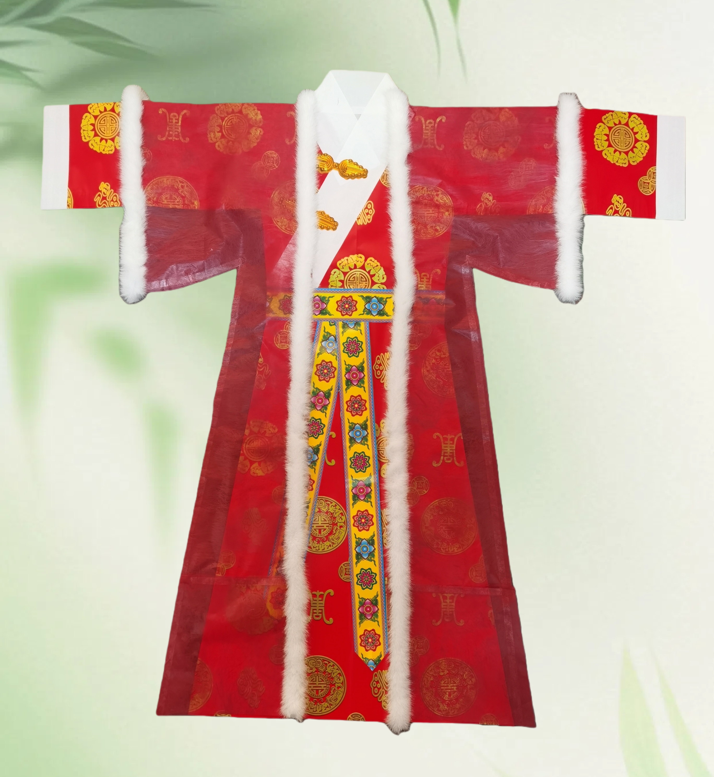新年红色喜庆款仙衣纸衣仙袍道袍汉服