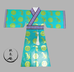 子神仙通用款 土地公山神爷纸衣服偏襟款 仙衣长袍手工带口袋含裤