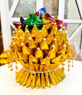 半成品折纸材料包加厚镭射纸聚宝盆堂口供奉祈福三七五七周年清明