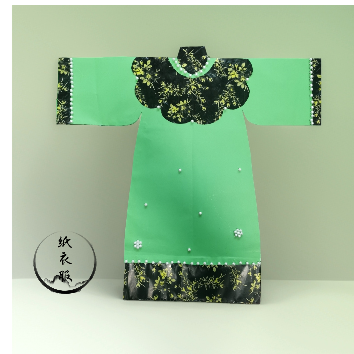 寒衣三月三手工纸衣服仙女王母娘娘连衣裙仙袍通用款奶奶仙衣