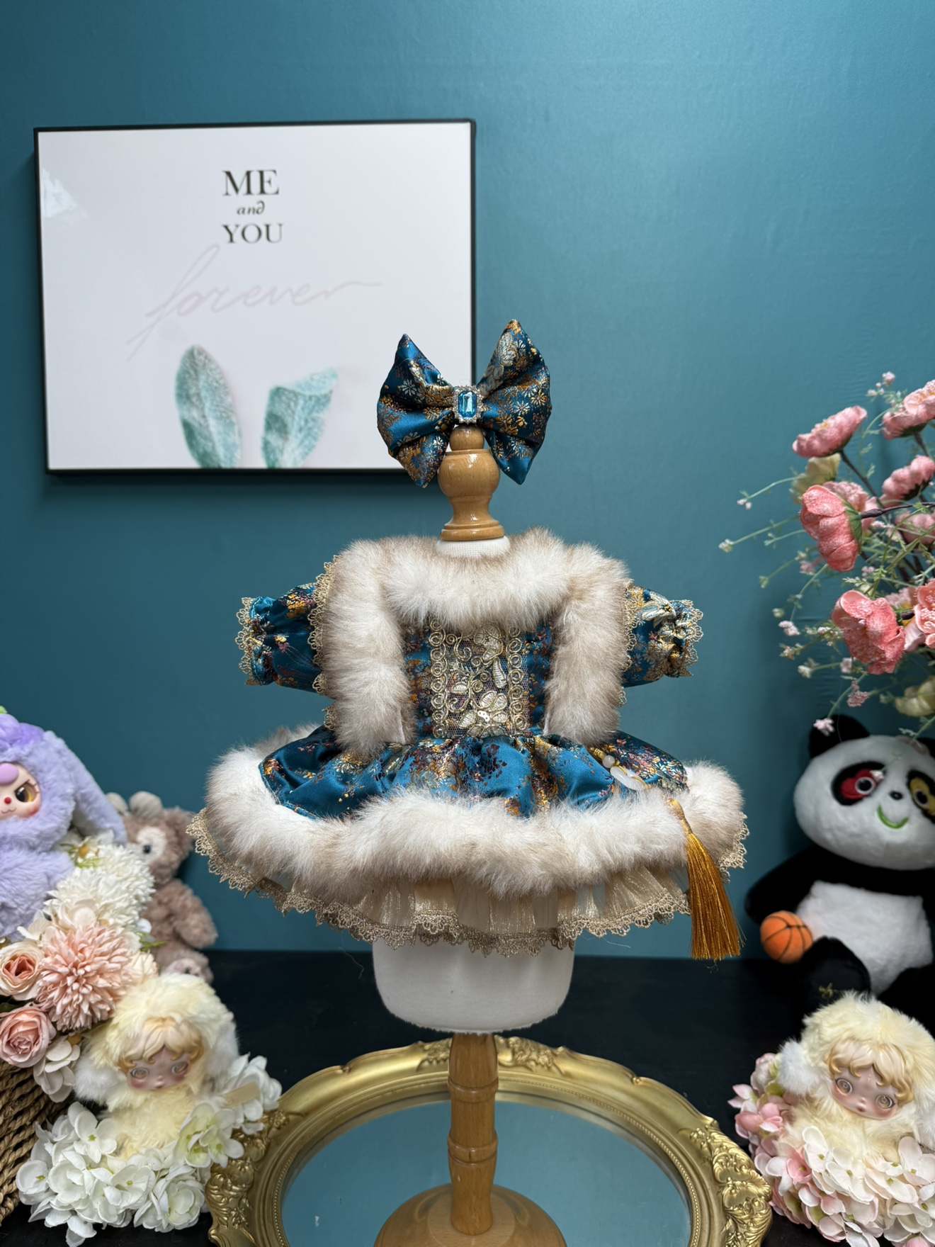 DANI高定手工20cm棉花娃娃衣服星黛露玲娜贝儿着替莉娜熊福宝裙子