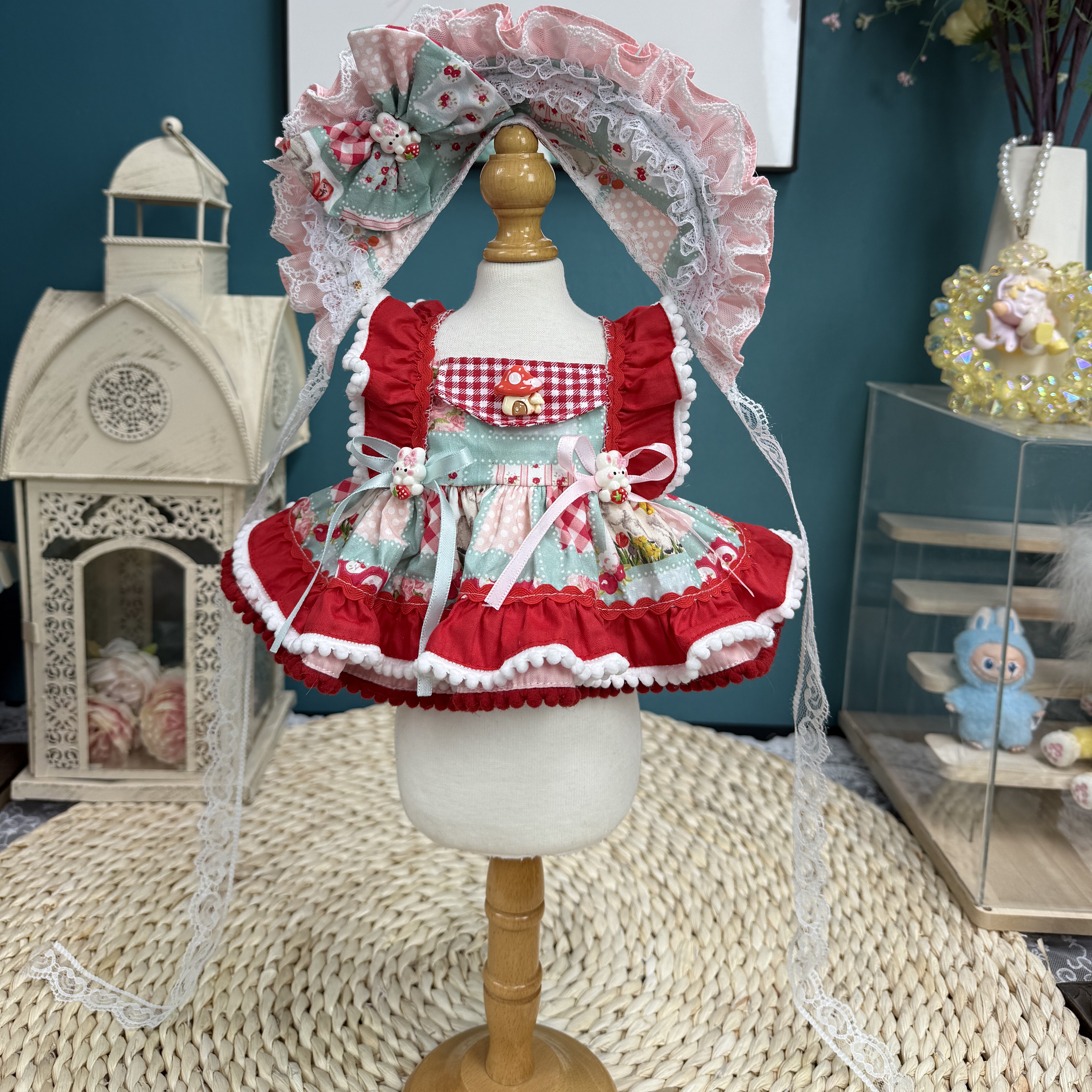 DANI高定手工娃衣定制毛绒玩偶裙