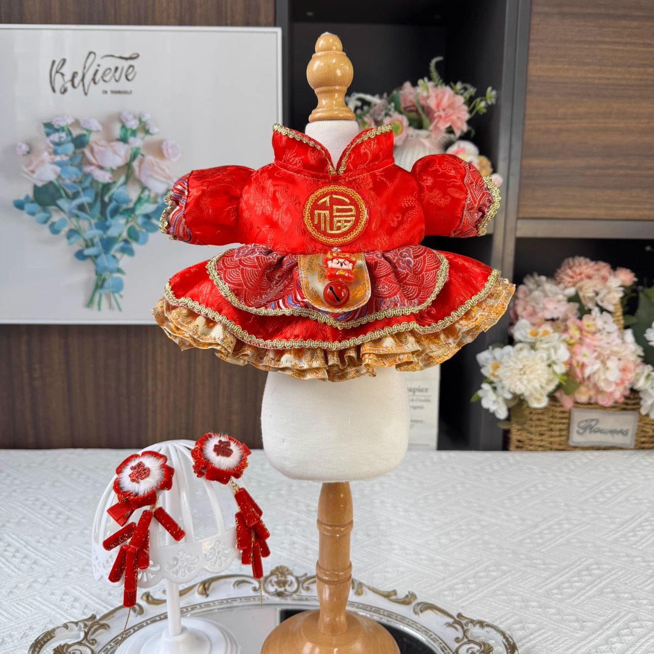 DANI高定手工娃衣定制棉花娃娃裙
