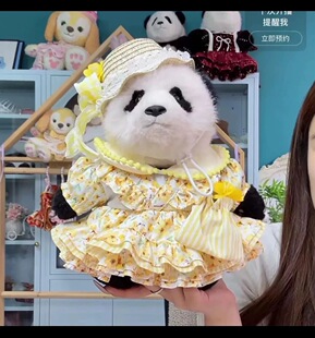 高定手工田园风13英寸星黛露40cm棉花娃娃衣服大头熊猫着替公主