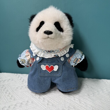 大头福宝娃衣背带裤星黛露琳娜贝尔套装莉娜熊38cm拉布布连体套装