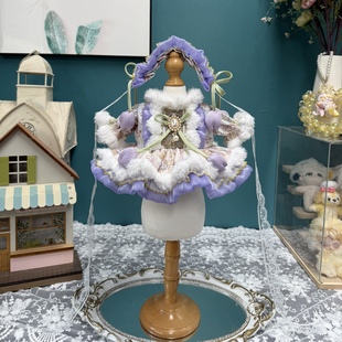 DANI高定手工20cm棉花娃娃衣服星黛露玲娜贝儿着替莉娜熊公主裙