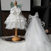 毛绒公仔婚纱礼服星黛露玲娜贝儿着替长款 公主纱裙无袖 莉娜熊饼饼