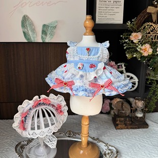 原创手工20cm棉花娃娃衣服星黛露着替替换装 雪莉玫莉娜熊饼饼裙子