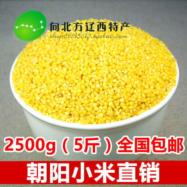 辽宁朝阳小米东北特产正宗农家新红谷黄小米粥辽西杂粮月子米5斤