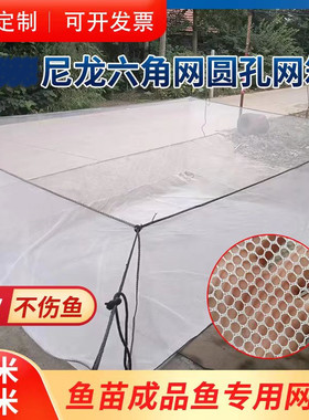 定做尼龙六角网孔鱼苗网箱无结不伤鱼育苗网箱水产养殖存鱼网箱
