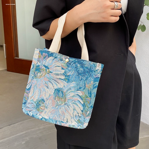 Летний шоппер для рисования, небольшая дизайнерская сумка на одно плечо, портативная ручка, в западном стиле