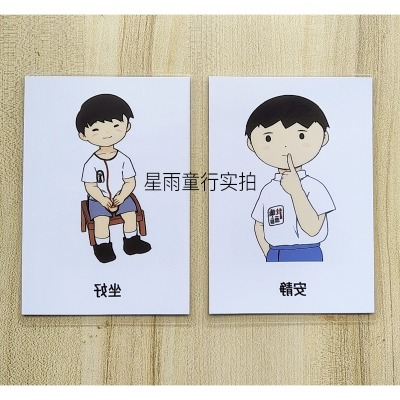 规则卡自闭症语言迟缓卡片教具
