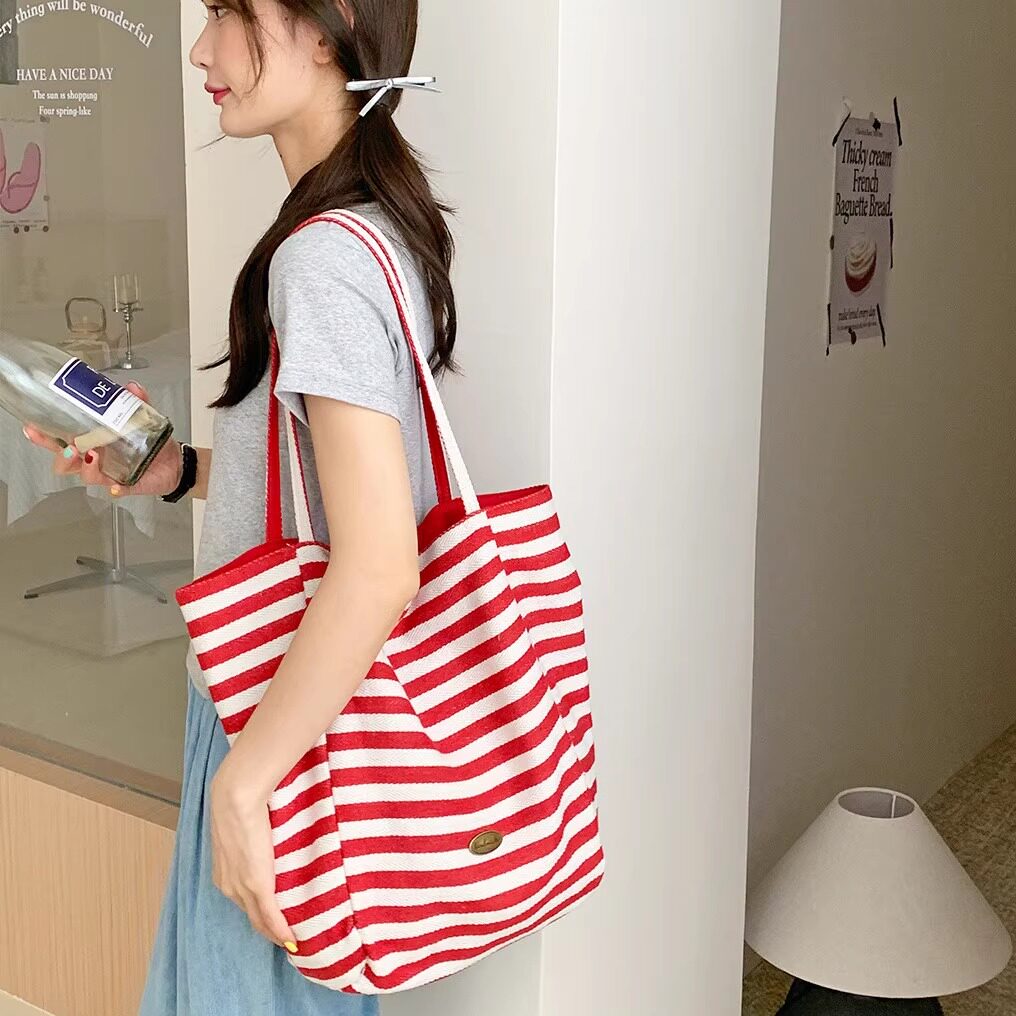 韩风ins托特休闲包单肩托特包女