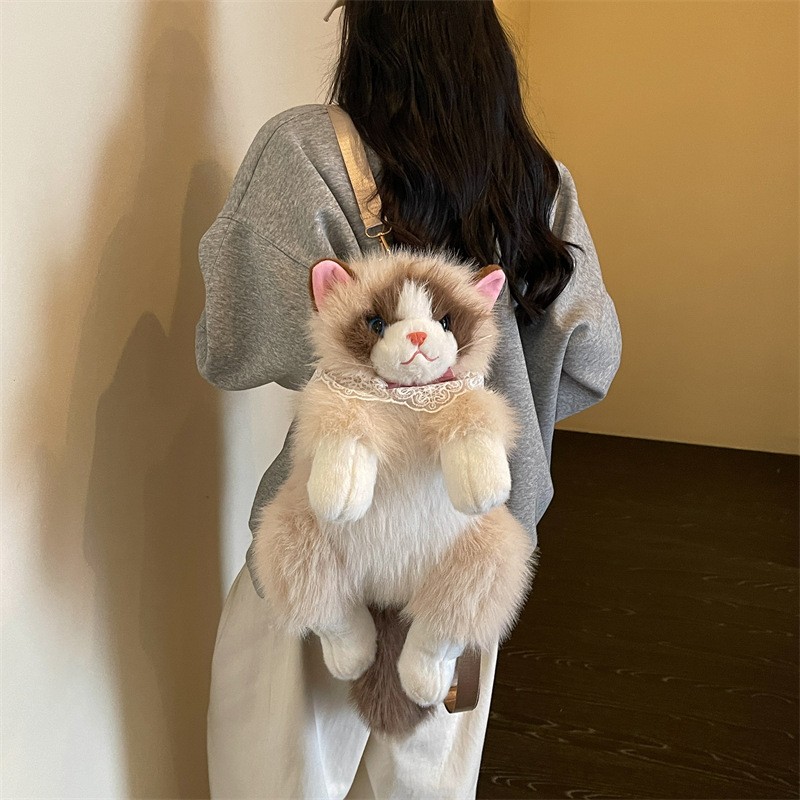 布偶猫背包可爱猫咪双肩包学生女