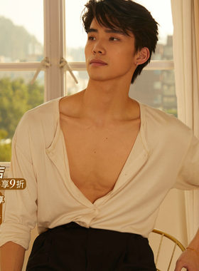 ZYM【Orion 奥里安】上衣纽扣设计拉丁舞练功服男亲肤面料N040