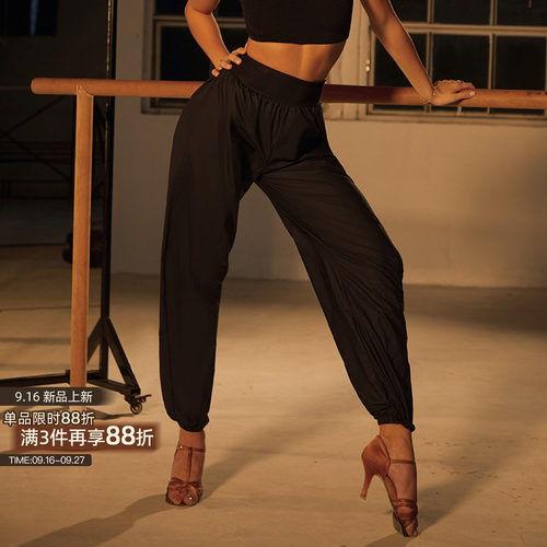 ZYM【移动桑拿】裤子高腰爆汗减肥裤拉丁舞练功服锁温涂银腰25098