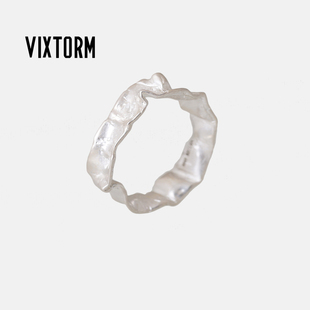 S925纯银Tin形而上设计哲学中性戒指现货 原创 VIXTORM正品 指环