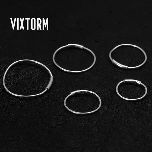 VIXTORM手工耳环990纯银小巧简约