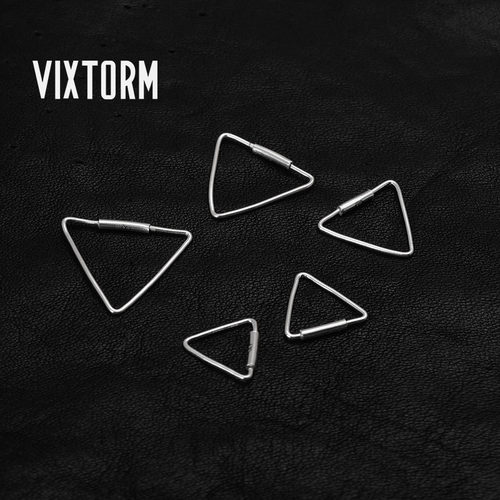 vixtorm990足银耳环简约情侣