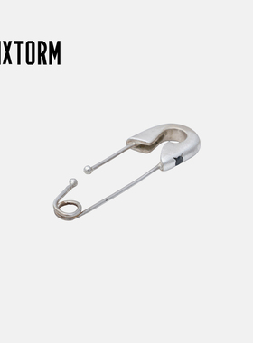 Pin Ⅲ 别针3耳夹 VIXTORM正品 s925银嵌黑曜石无耳洞耳钉