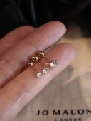 单只爆闪迷你锆石耳蜗钉纯银镶嵌施华洛水钻耳骨钉螺丝扣螺纹耳钉