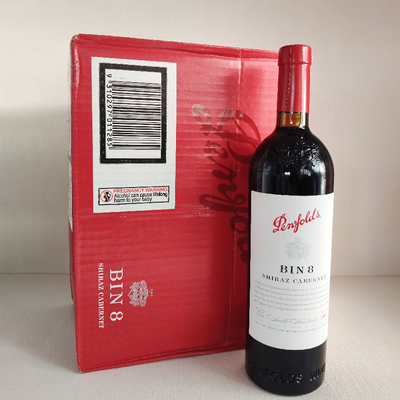 【6瓶】澳洲进口Penfolds奔富bin8西拉赤霞珠干红葡萄酒整箱750ml