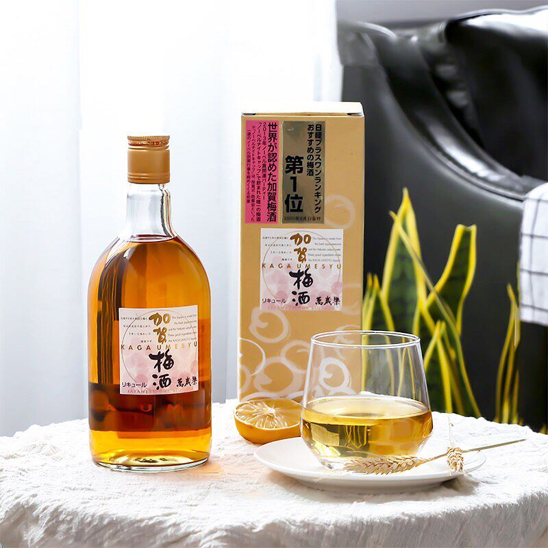 日本进口万岁乐加贺梅酒日式青梅酒梅子酒果酒 女士低度甜酒720ml