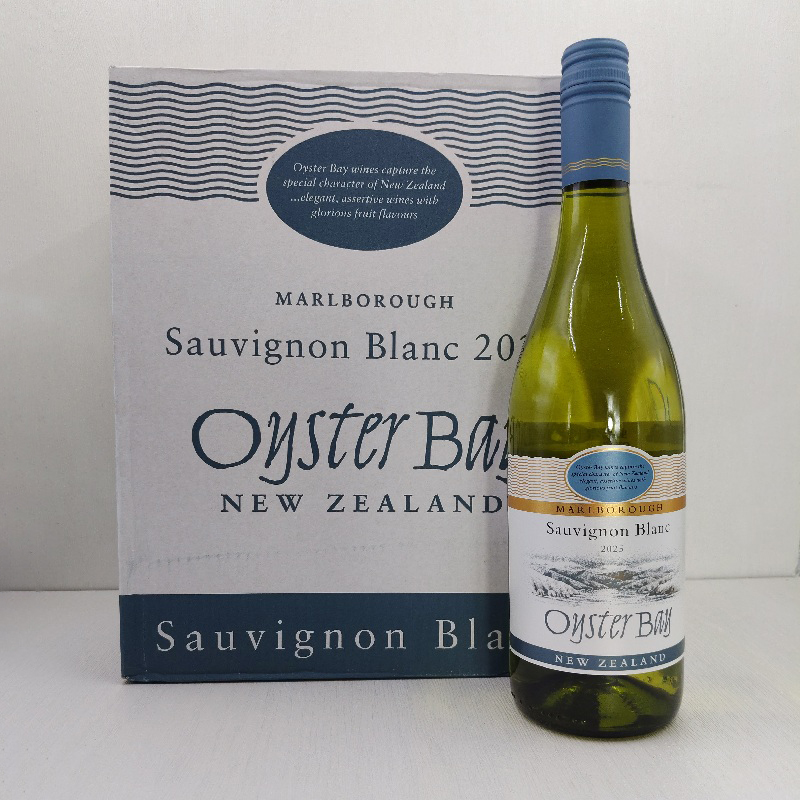 【6瓶】新西兰进口马尔堡Oyster Bay蚝湾长相思干型白葡萄酒750ml