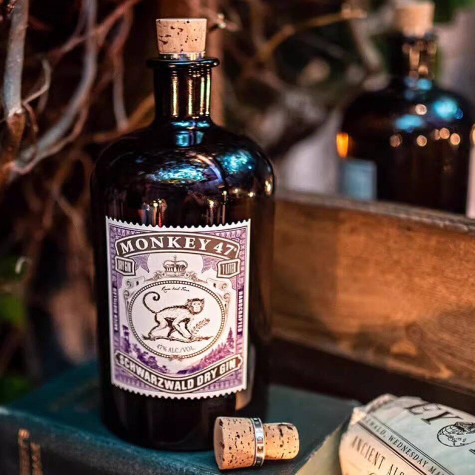 德国原装进口Monkey 47 Gin猴子 猴王47黑森林干金酒杜松子 500ML