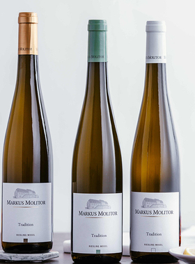 3瓶装#德国马克思莫利托Markus Molitor 雷司令半干白甜白葡萄酒