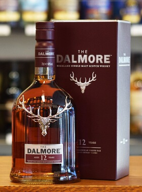 苏格兰进口DALMORE达摩/大摩12年单一麦芽威士忌洋酒高度烈700ml