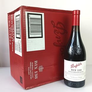 389 6瓶装 澳洲进口Penfolds奔富bin138 407干红葡萄酒整箱 正品