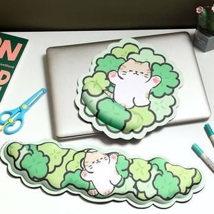 小猫护腕鼠标垫护手腕办公室电脑键盘手托宿舍卡通可爱 2025新款