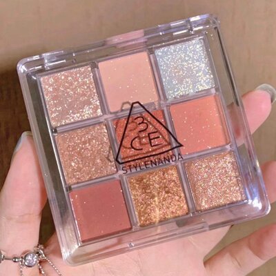 3ce眼影盘橘棕芋泥盘哑光烟粉盘