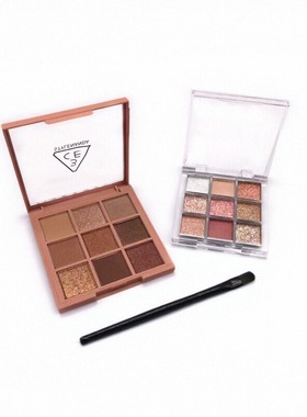 3ce眼影盘小样正品九宫格overtake大地色芋泥盘哑光奶茶色橘棕