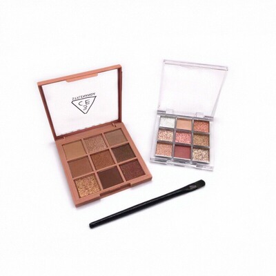 3ce眼影盘小样正品九宫格overtake大地色芋泥盘哑光奶茶色橘棕