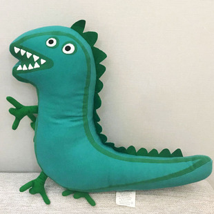 新款双面乔治的恐龙先生毛绒玩具抱枕男孩玩偶公仔送宝宝节日礼物