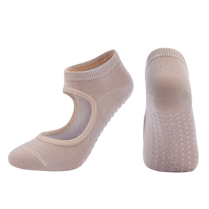 Yoga Socks精梳棉瑜伽袜子女瑜珈运动舞蹈露背专业防滑普拉提健身