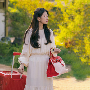 JLCOUTURE许愿吧精灵裴秀智同款白色两件套女装韩式慵懒chic套装