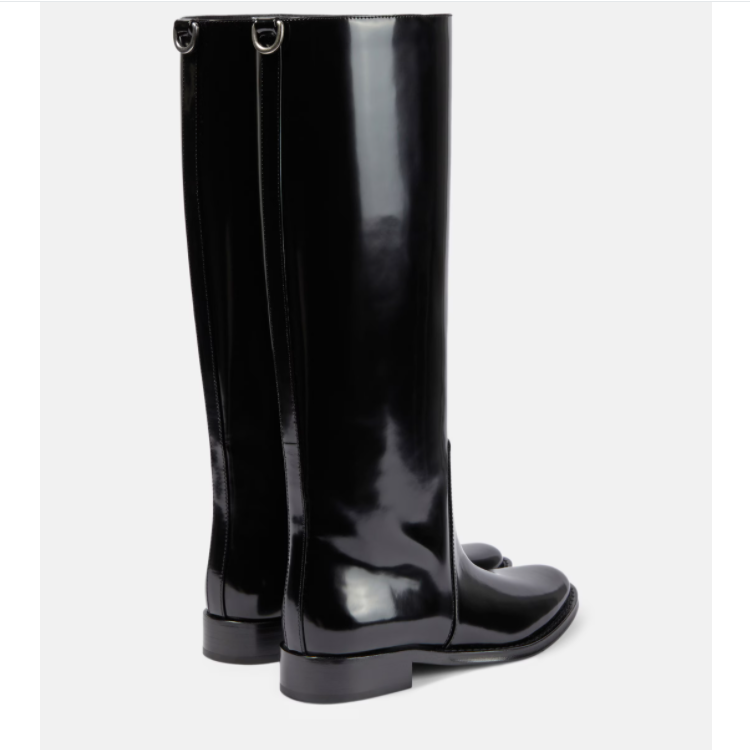 真皮通勤长靴马靴大码大筒围定制