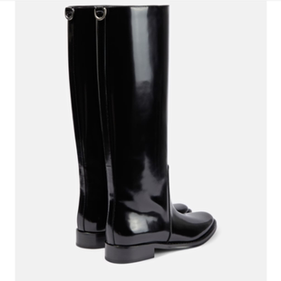 真皮通勤长靴马靴大码大筒围定制